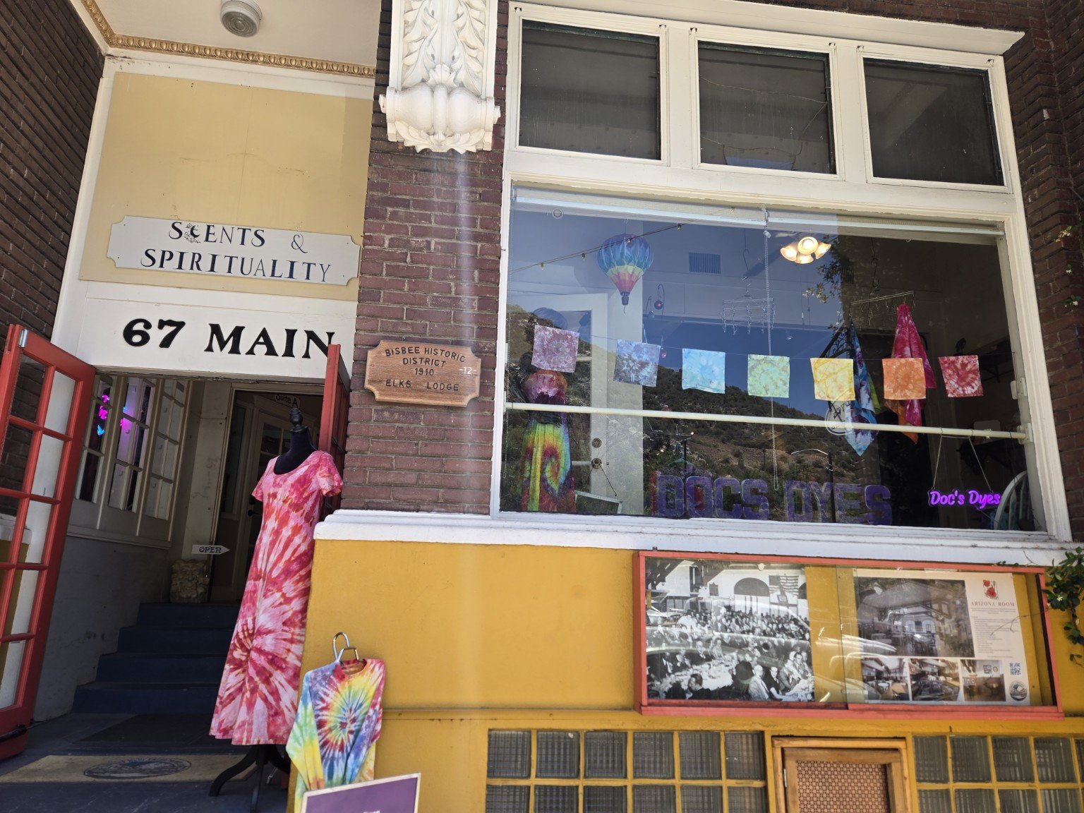 Doc’s Dyes storefront in Old Bisbee, Arizona